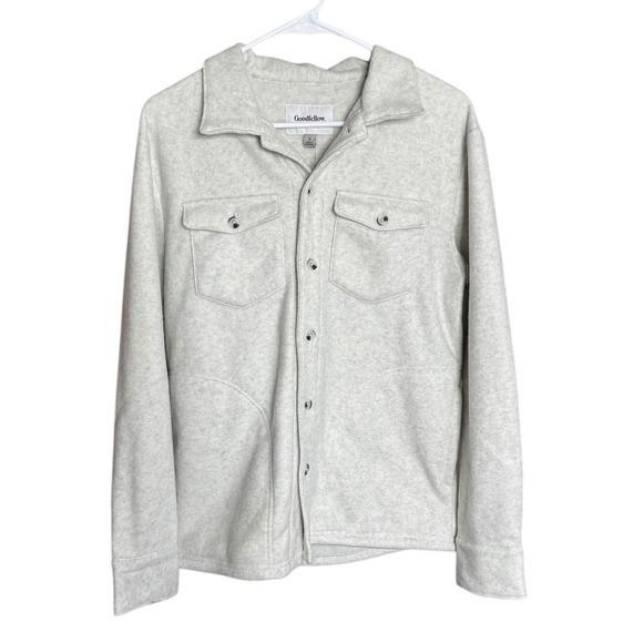 Goodfellow Women's Oversized Gray Sherpa Jacket Small Oversized Warm - Picture 1 of 5